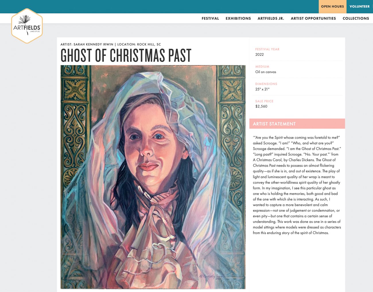 Screenshot Ghost of Christmas Past at Artfields 2022
